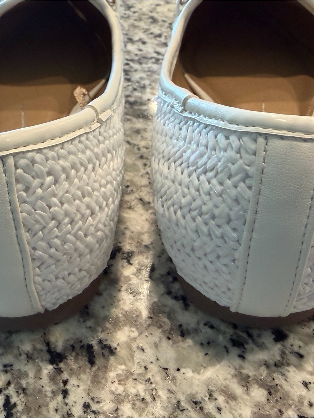 Report White Pointed-Toe Crystal-Embellished Flats - Picture 6 of 6
